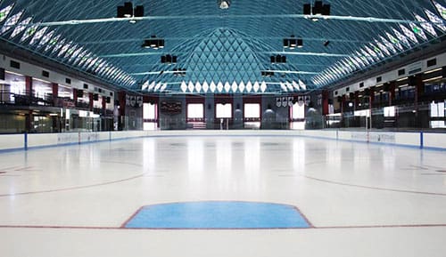 lrg_playland Empty indoor ice rink.